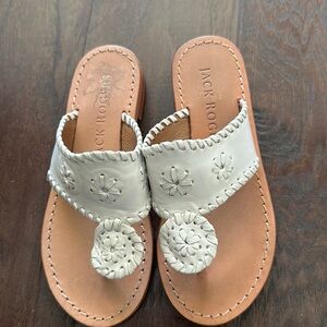 Jack Rogers white sandals - like new